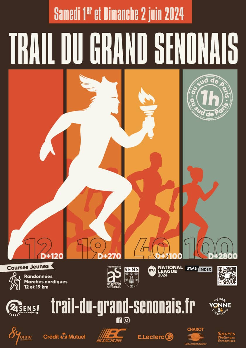 Affiche Trail du Grand Sénonais 2024