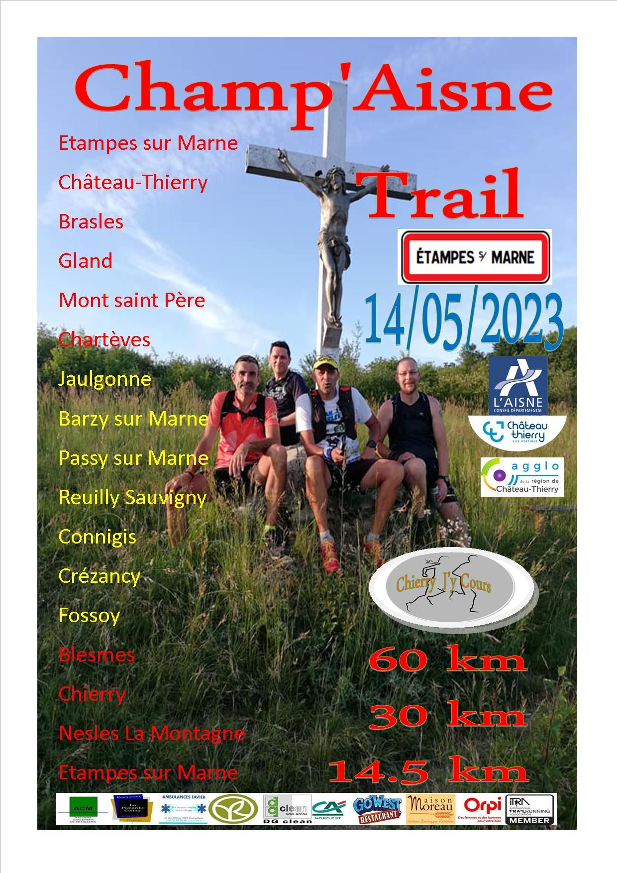 Affiche Champ Aisne Trail 2023
