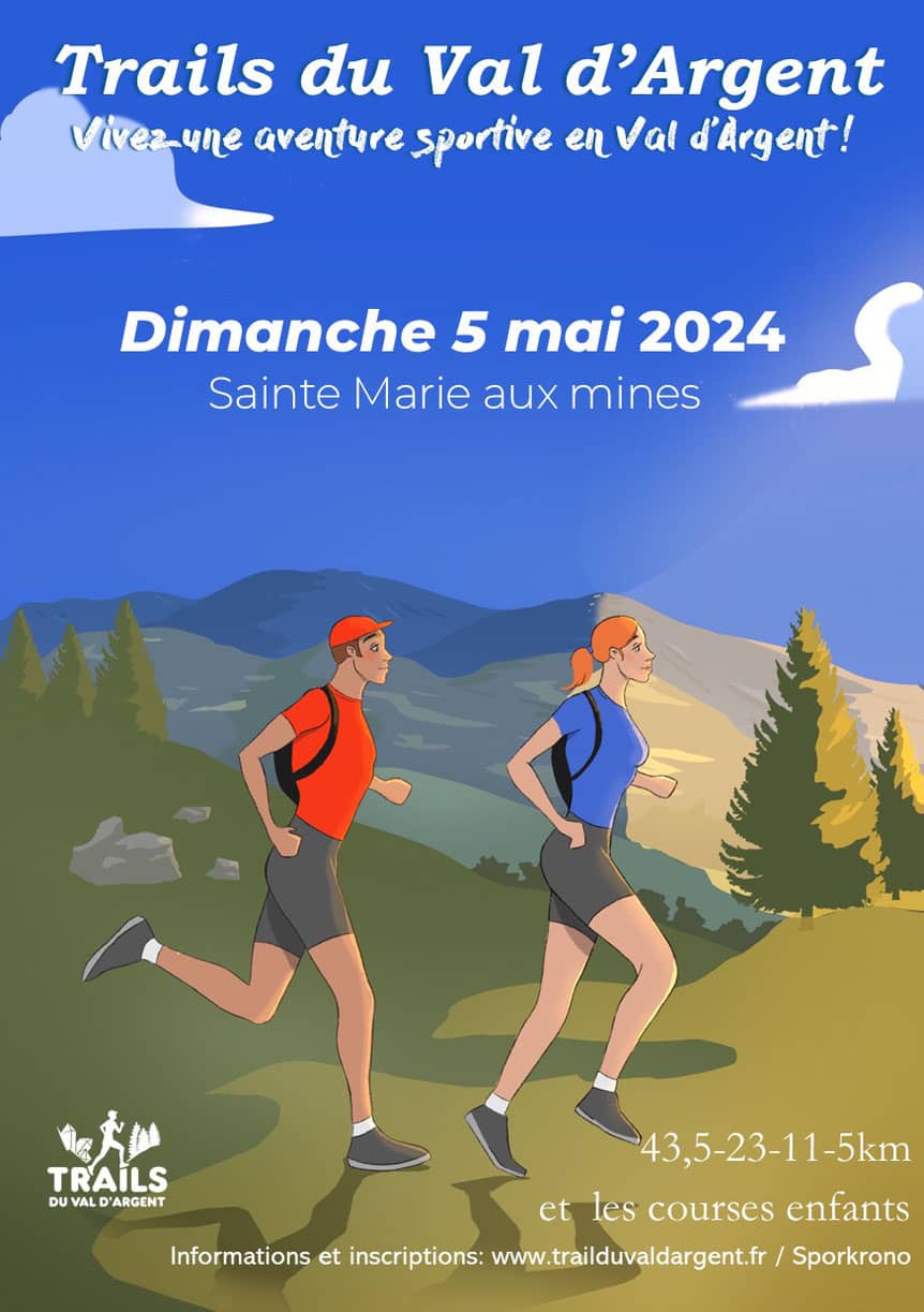 Affiche Trails du Val d’Argent 2024