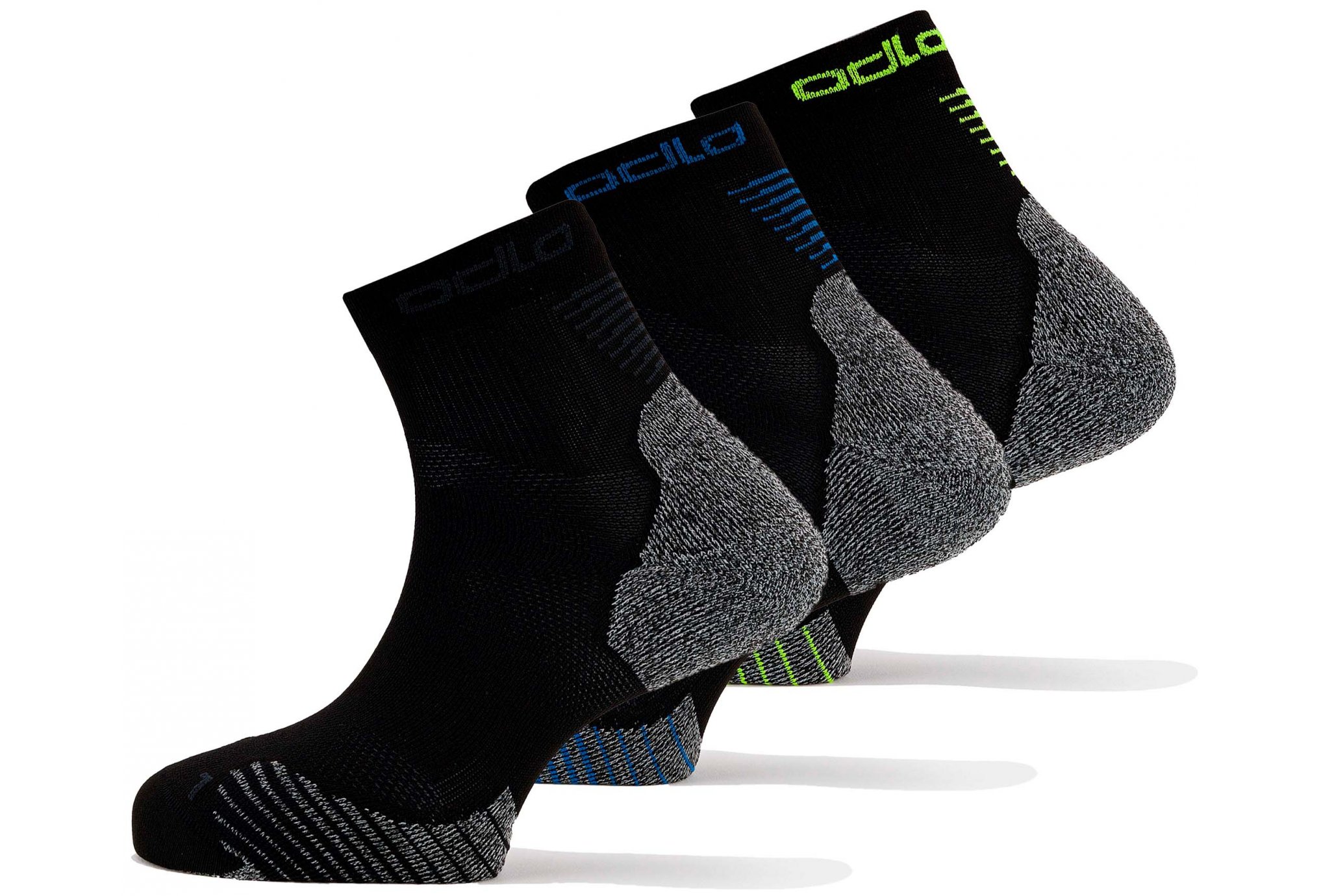 Odlo unisex-adult Ceramicool Run Quarter Socks