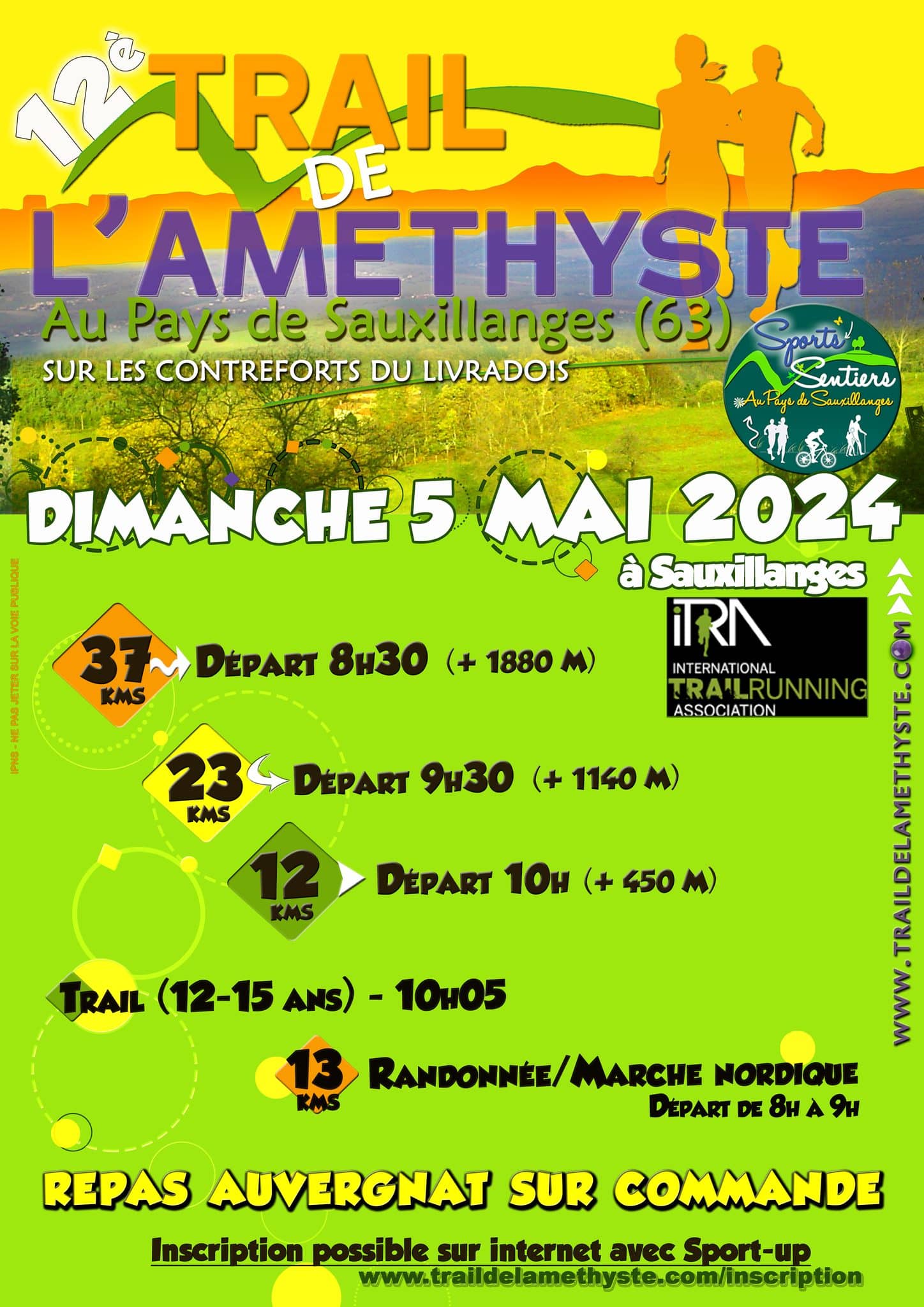 Affiche Trail de l'Améthyste 2024