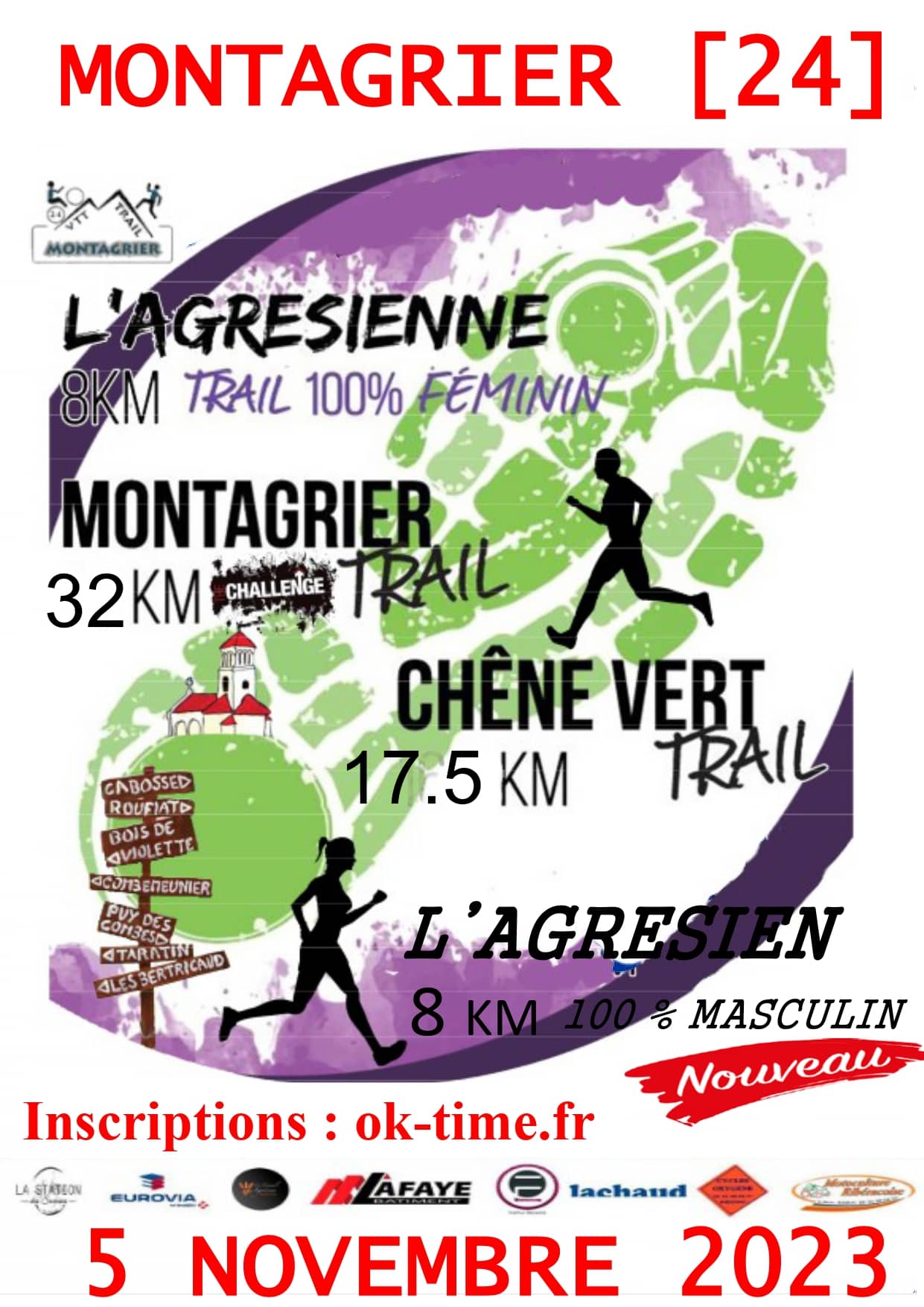 Affiche Montagrier Trail 2023