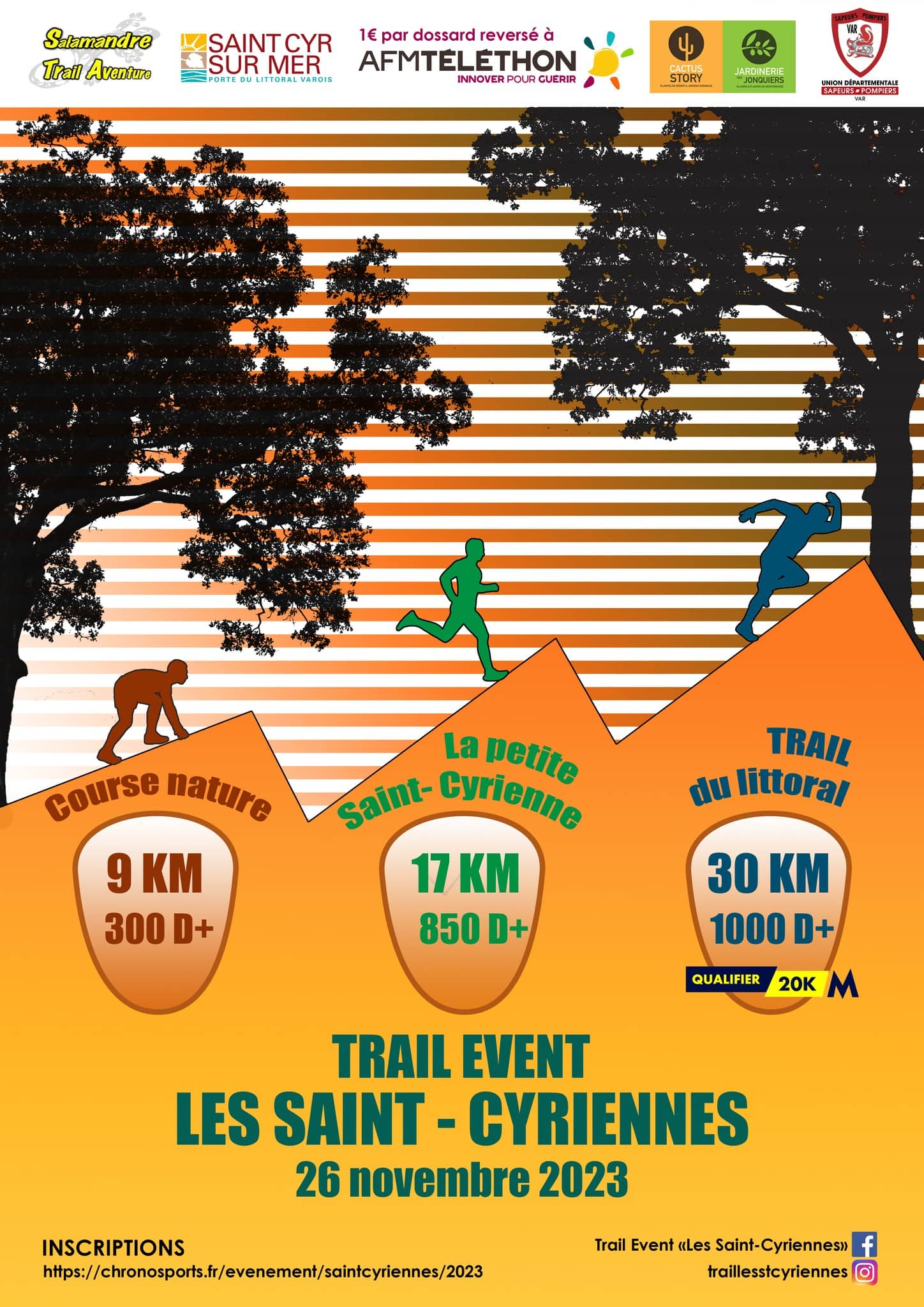 Affiche Trail Event Les Saint-Cyriennes 2023