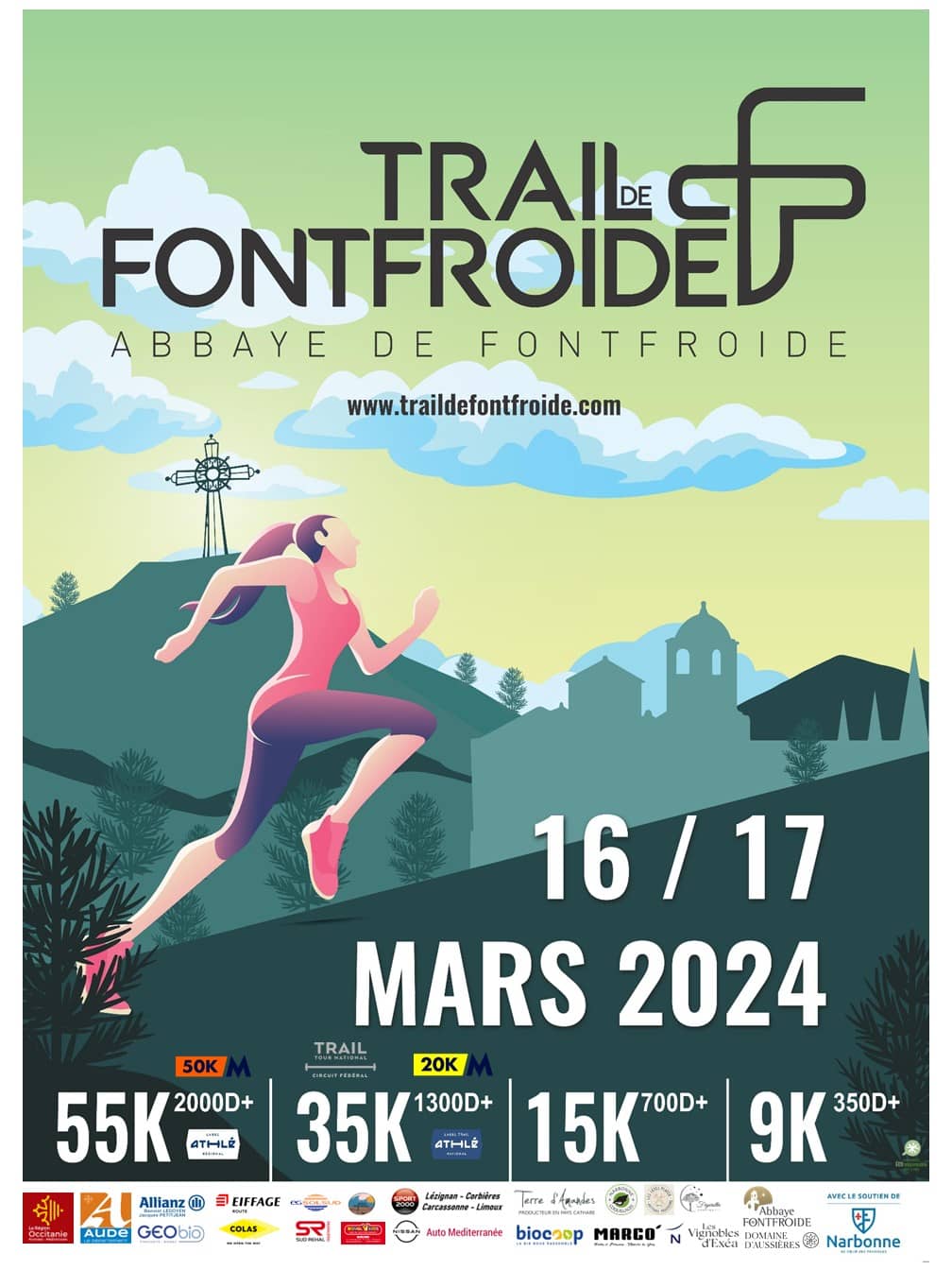 Affiche Trail de Fontfroide 2024