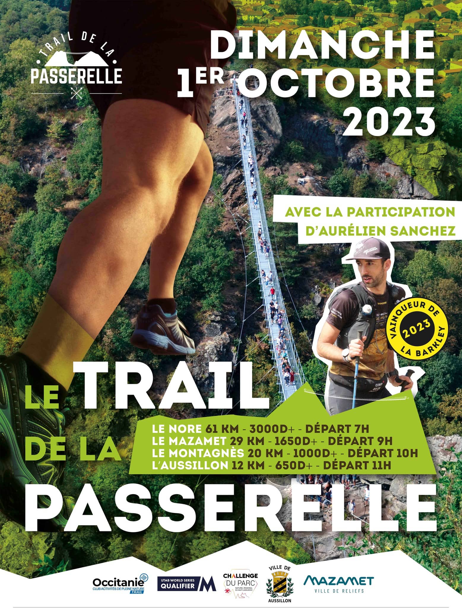 Affiche Trail de la Passerelle 2023