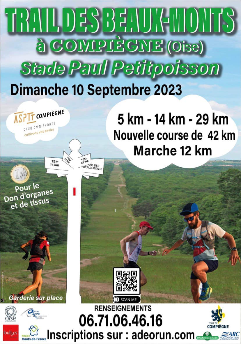 Affiche Trail des Beaux-Monts 2023