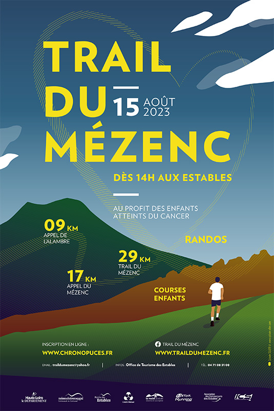 Affiche Trail du Mézenc 2023
