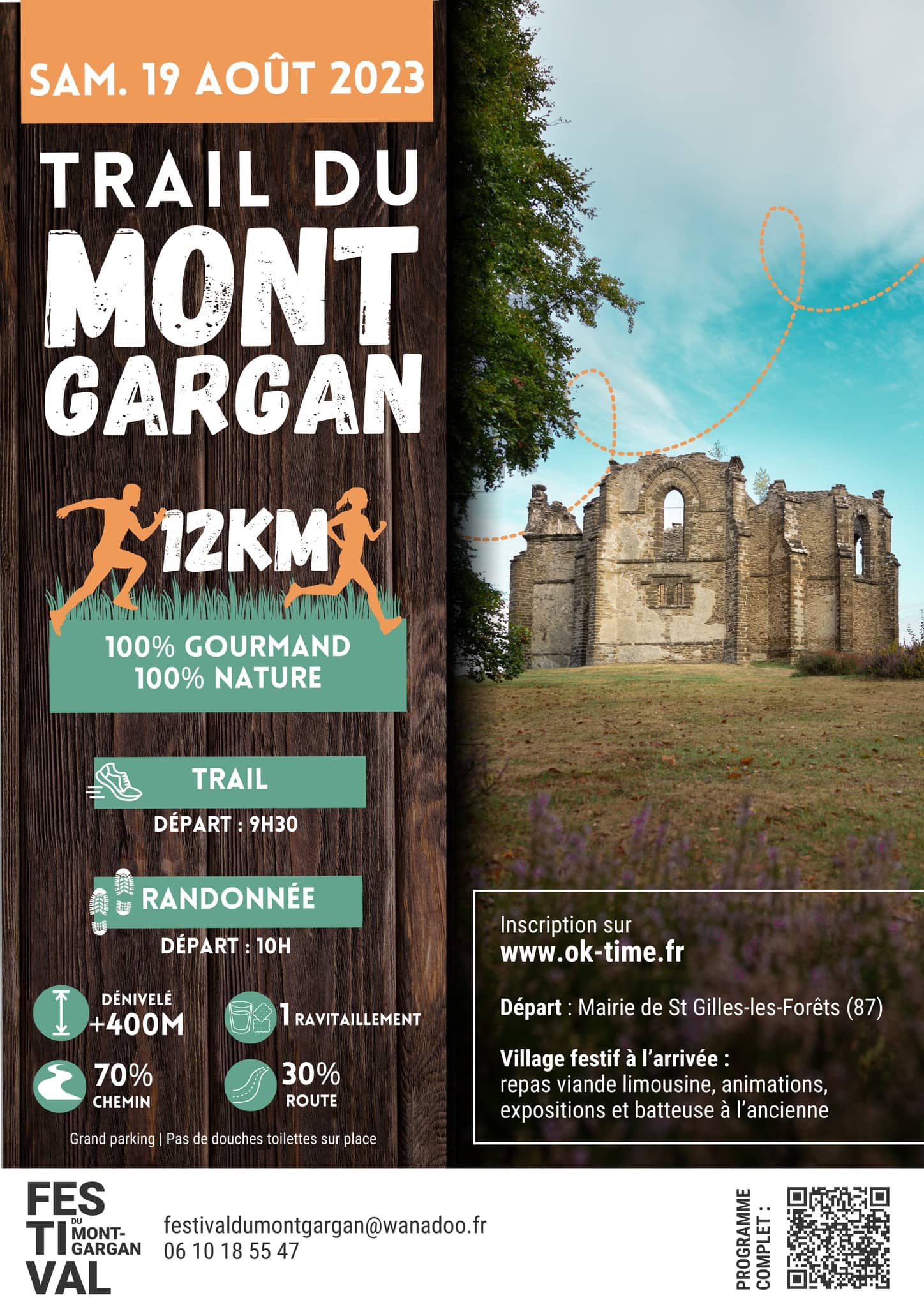 Affiche Trail du Mont Gargan 2023