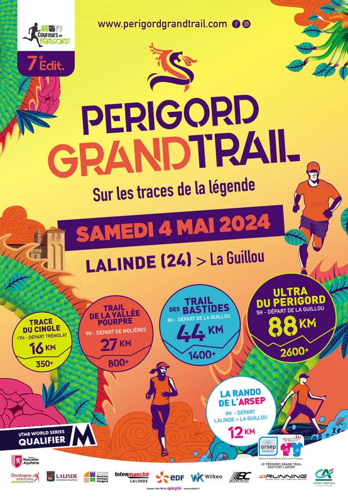 Affiche Périgord Grand Trail 2024