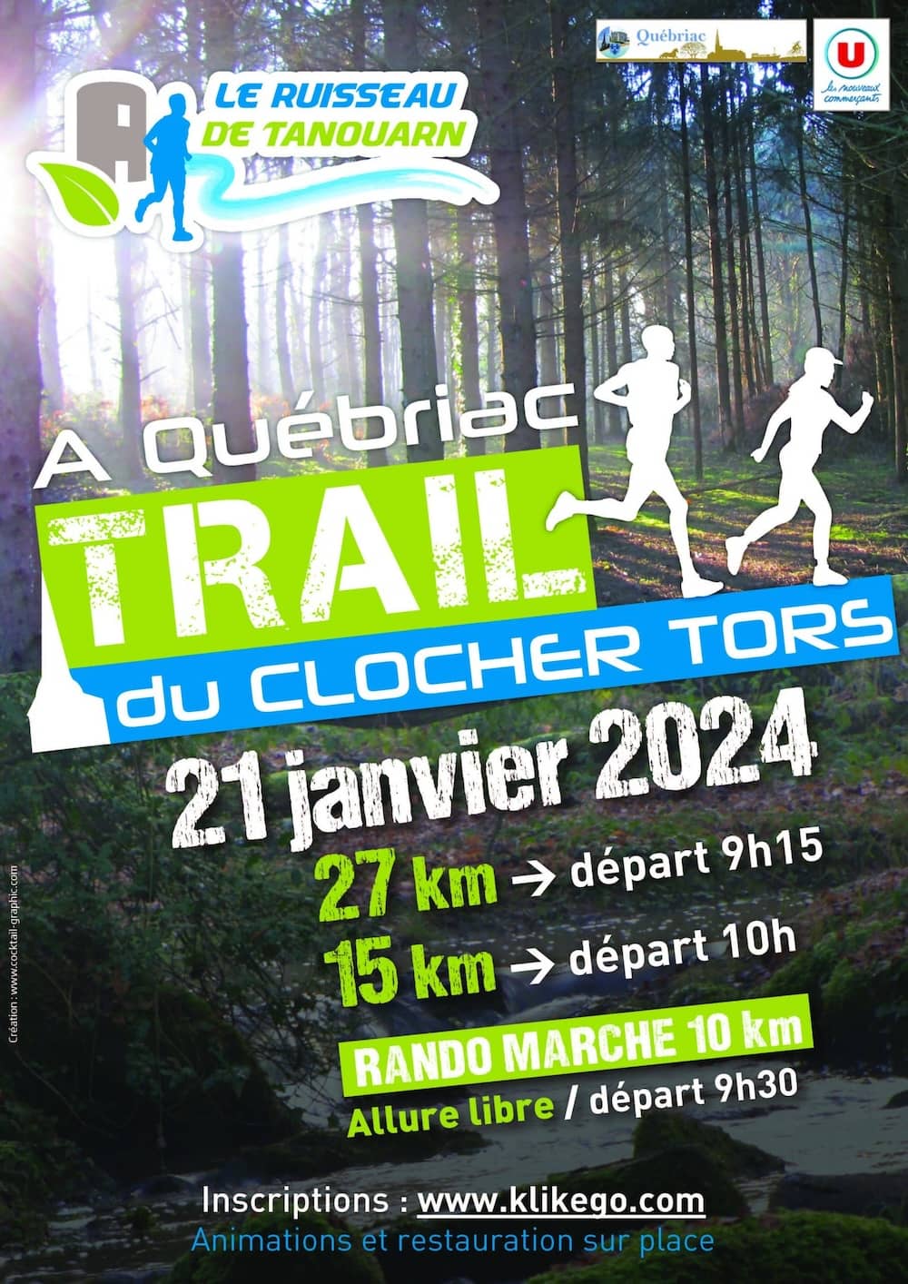 Affiche Trail du Clocher Tors 2024