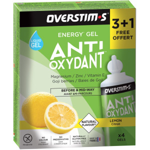 OVERSTIMS Étui Gels Liquides Antioxydant 3+1 – Citron
