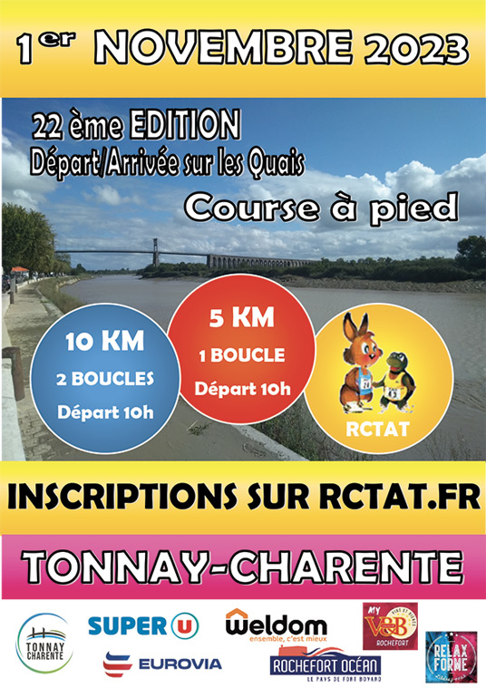 Affiche Course Tonnay-Charente 2023