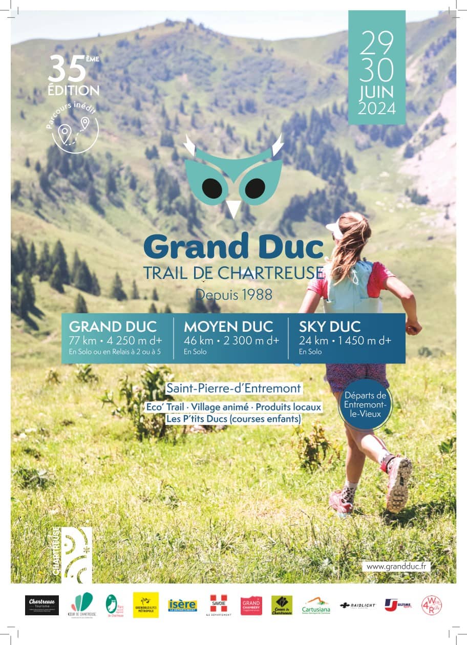 Affiche Grand Duc Trail de Chartreuse 2024