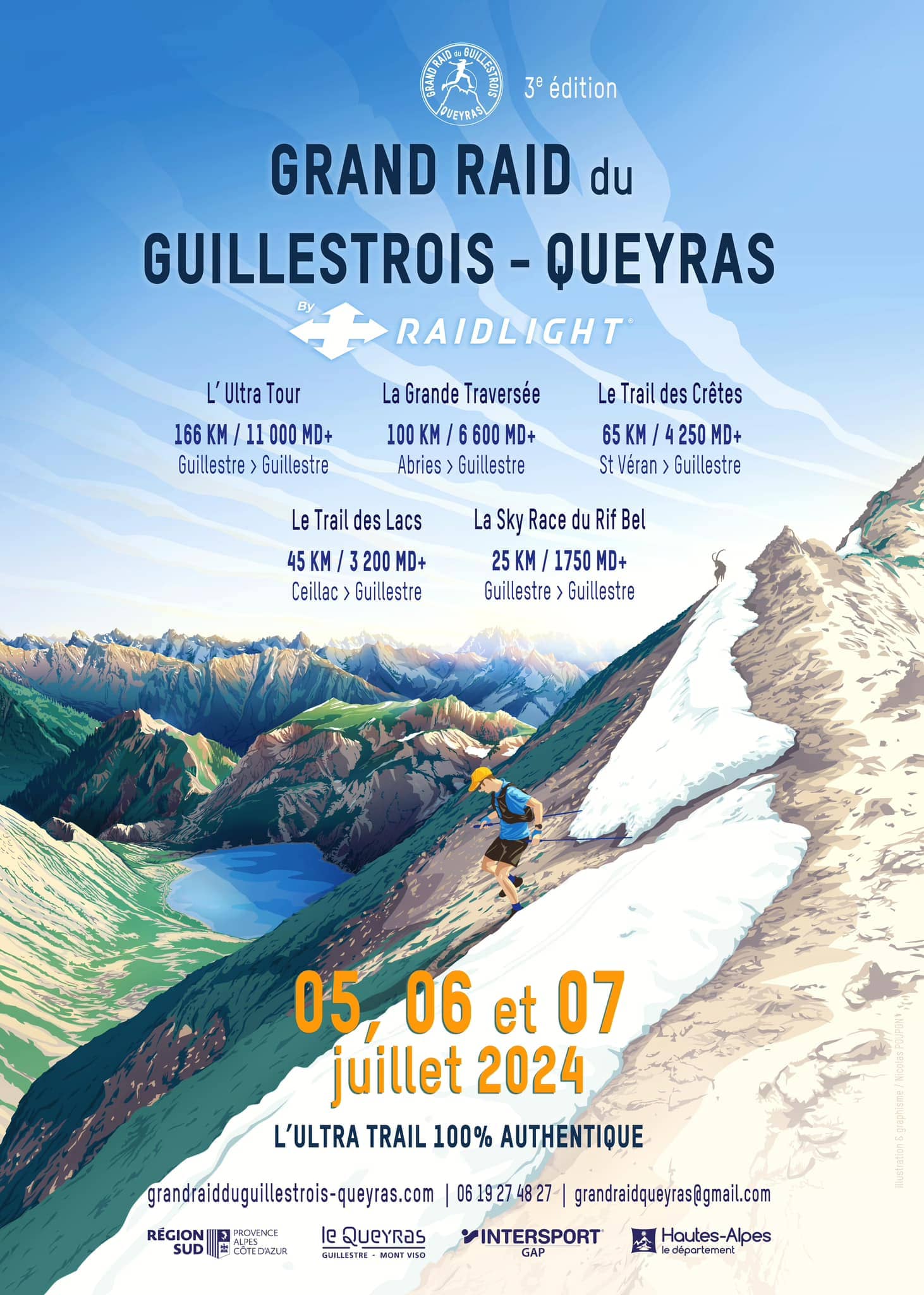 Affiche Grand Raid du Guillestrois-Queyras 2024