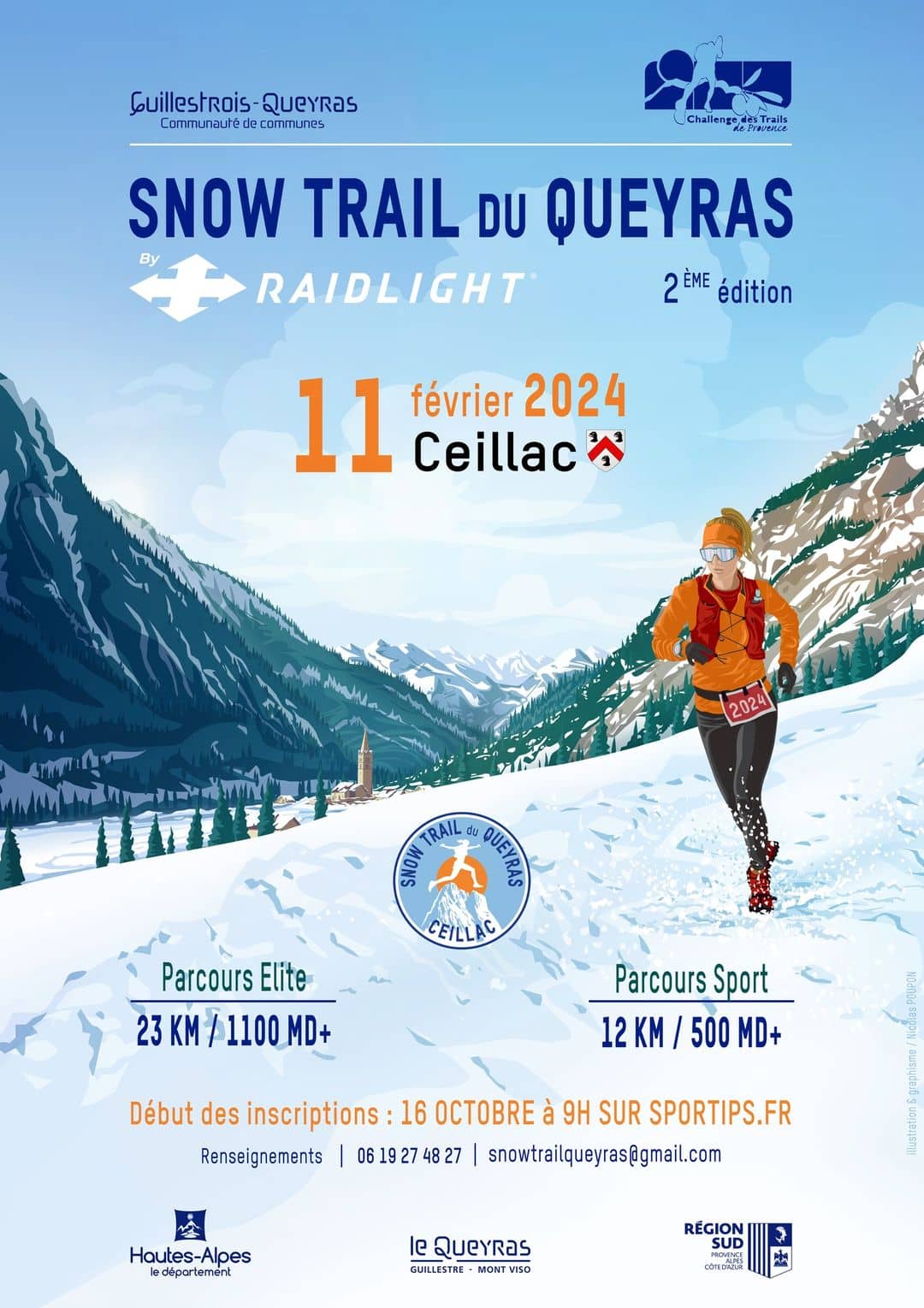 Affiche Snow Trail du Queyras 2024