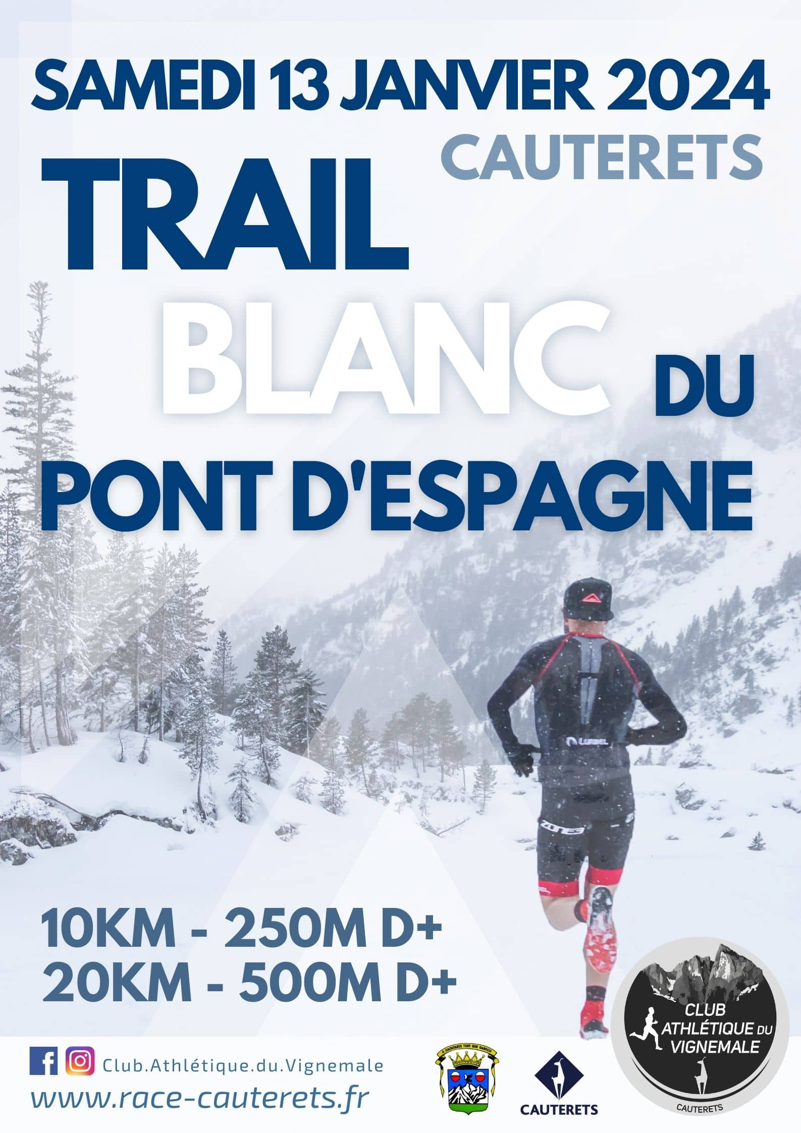 Affiche Trail Blanc du Pont d'Espagne 2024