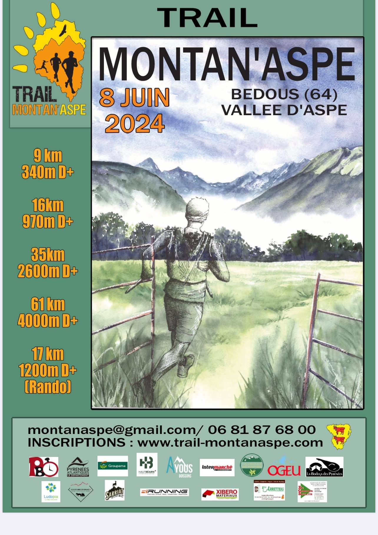 Affiche Trail Montan’Aspe 2024