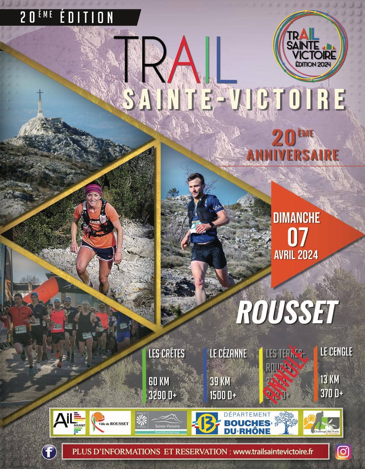 Affiche Trail Sainte Victoire 2024