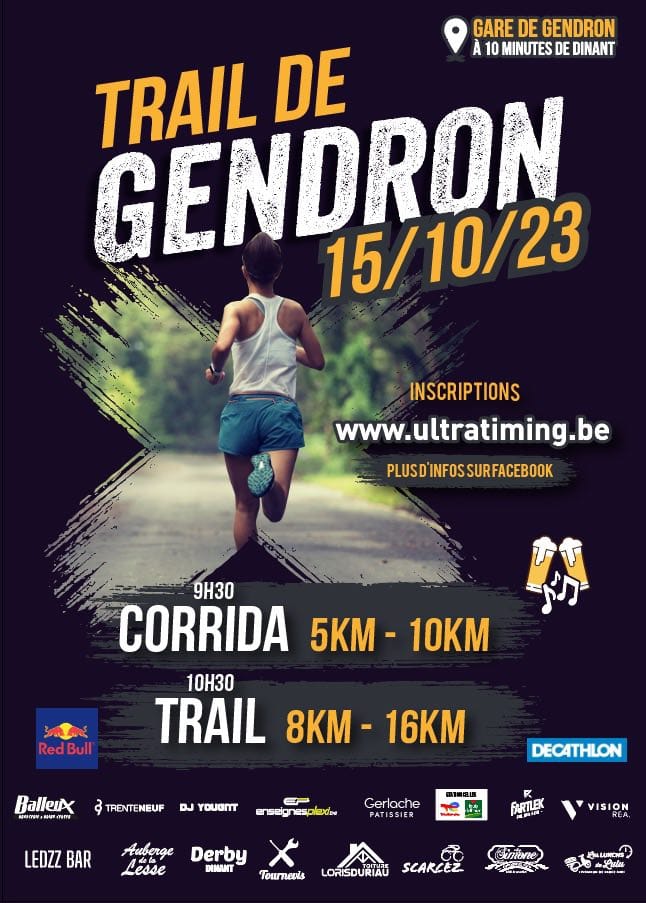 Affiche Trail de Gendron 2023