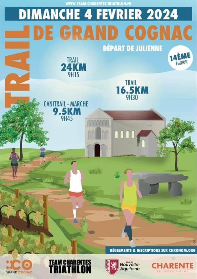 Affiche Trail de Grand Cognac 2024