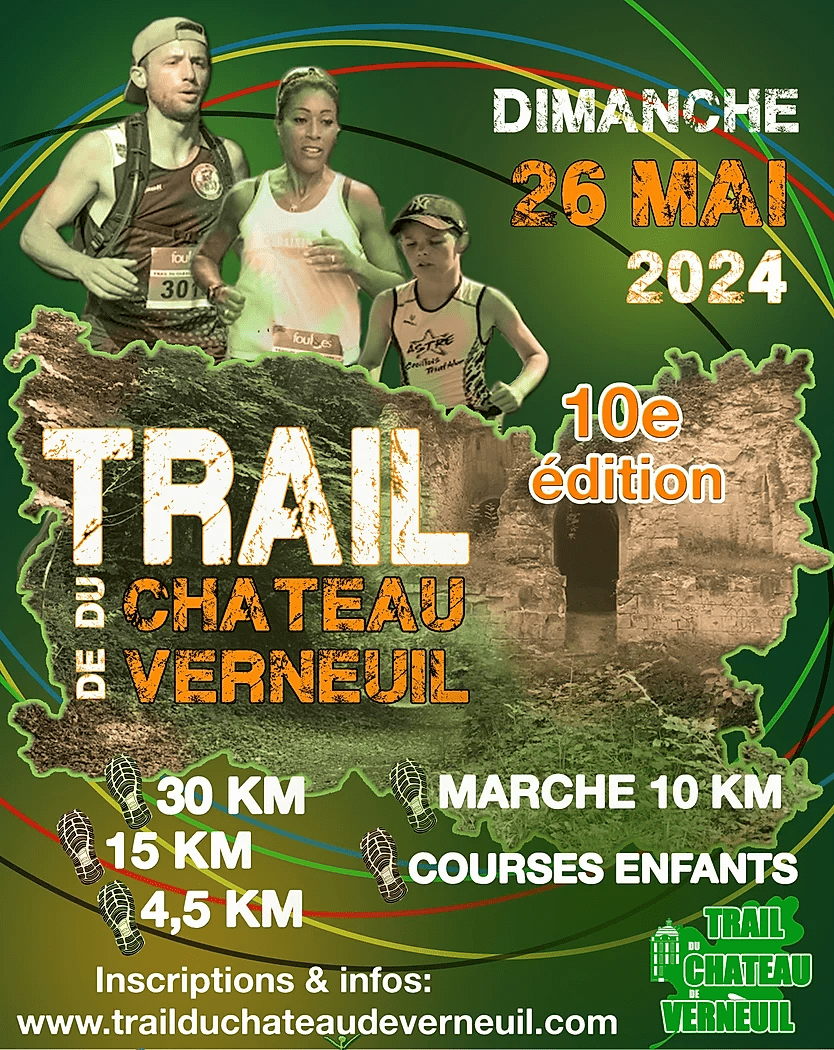 Trail Du Chateau De Verneuil 2024 WeRun   Affiche Trail Du Chateau De Verneuil 2024 