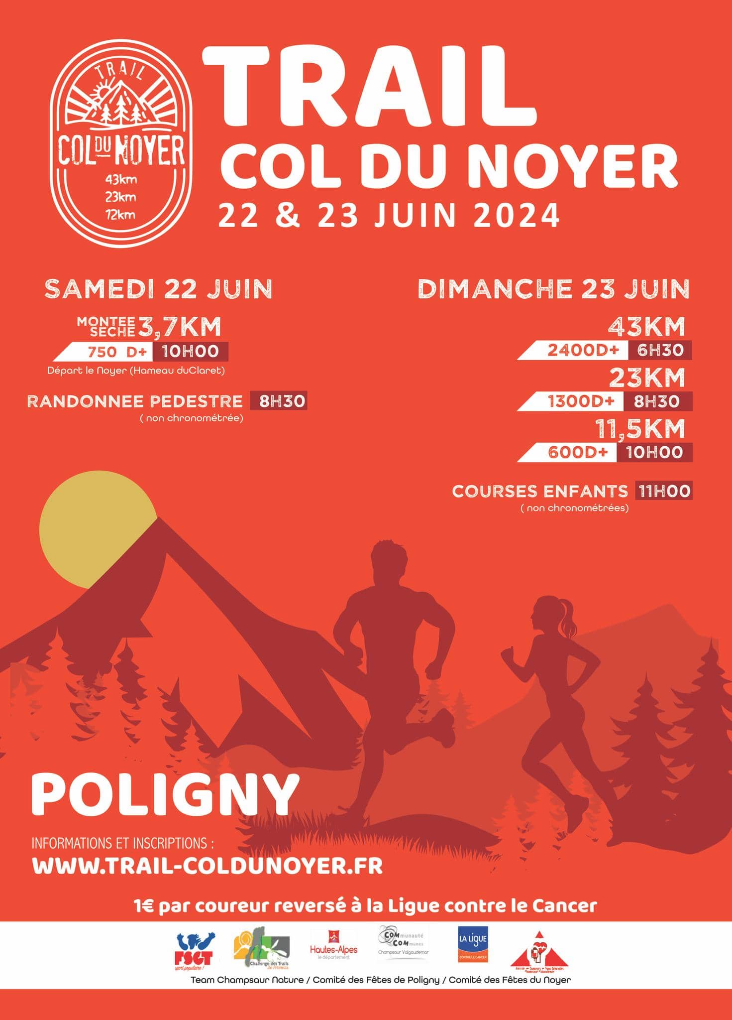 Affiche Trail du Col du Noyer 2024