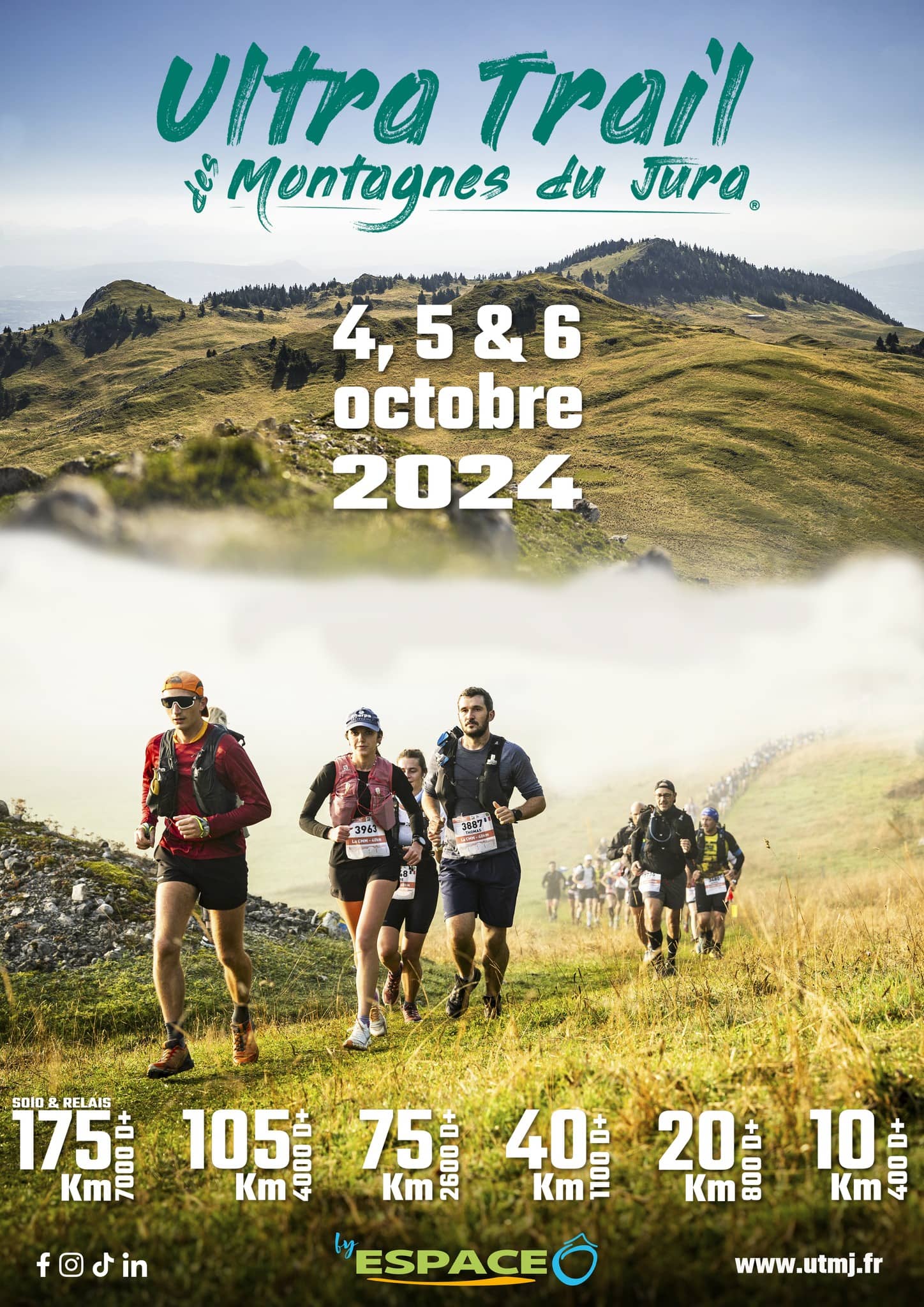 Affiche Ultra Trail des Montagnes du Jura 2024