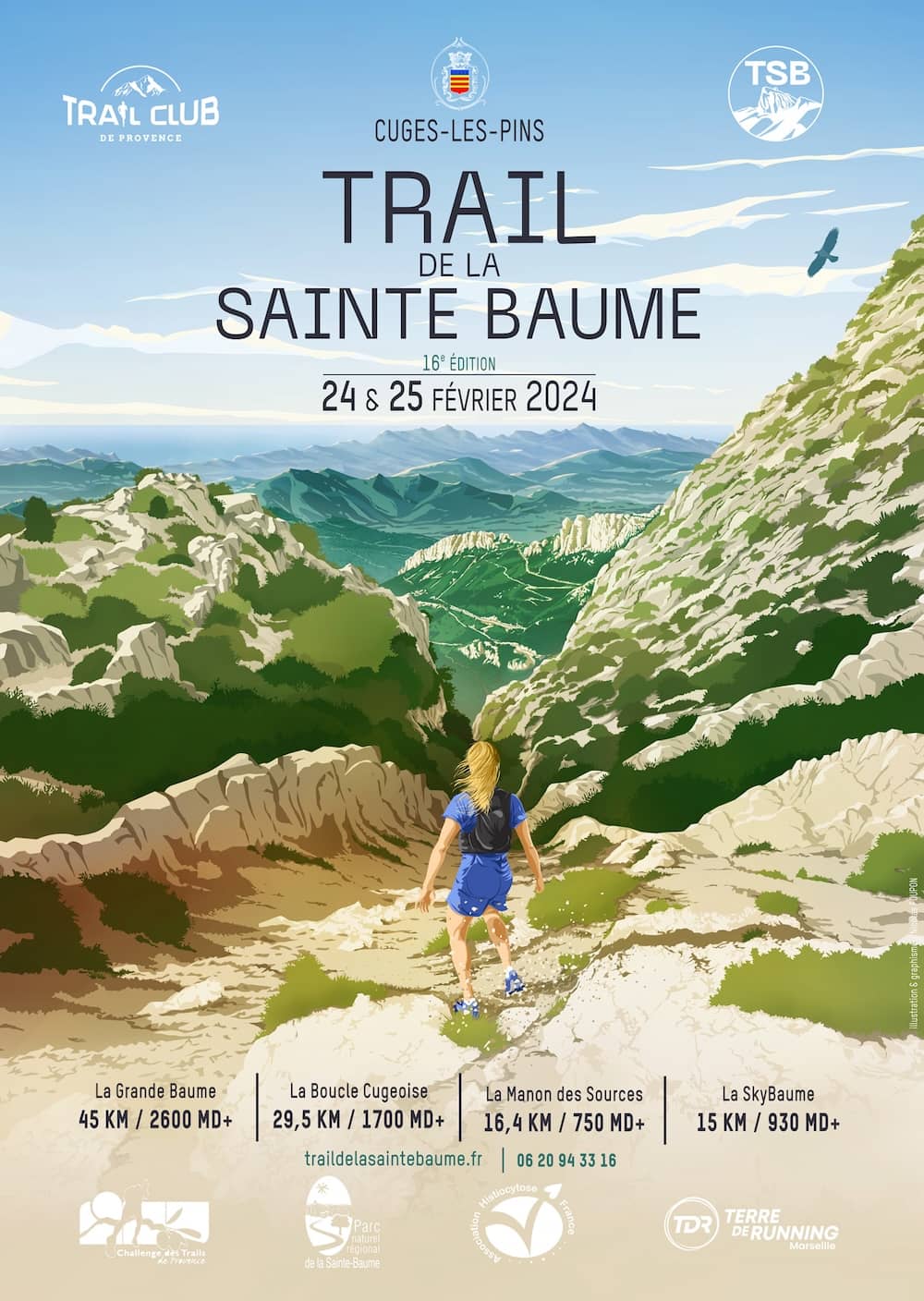 Affiche Trail de la Sainte Baume 2024