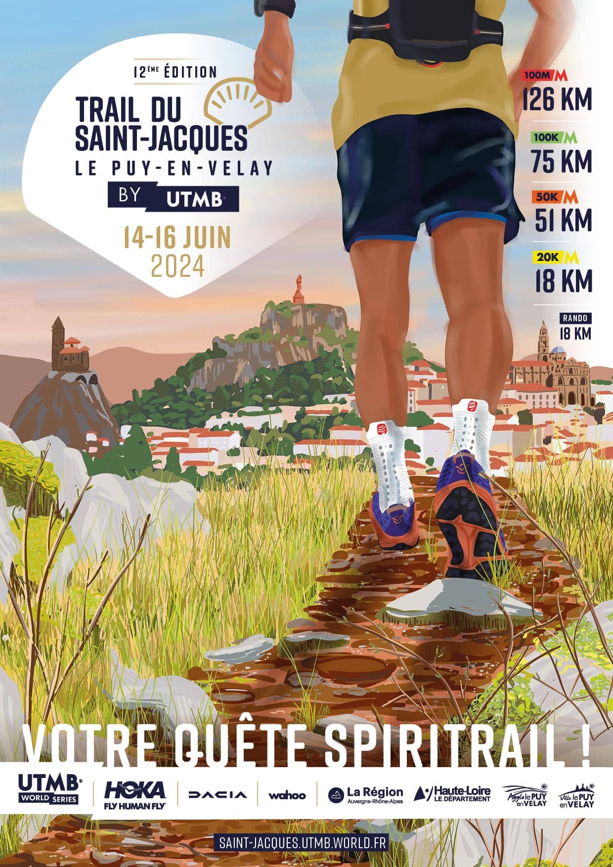 Affiche Trail du Saint-Jacques by UTMB 2024