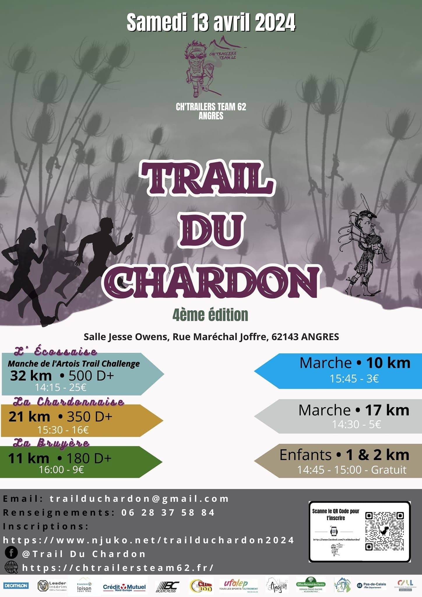 Affiche Trail Du Chardon 2024