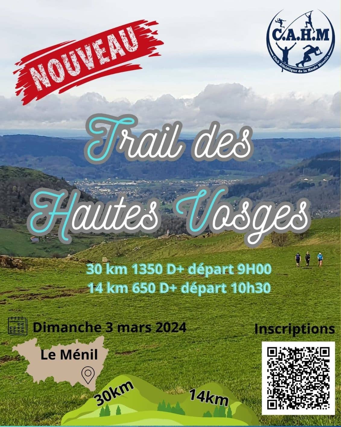 Affiche Trail des Hautes Vosges 2024