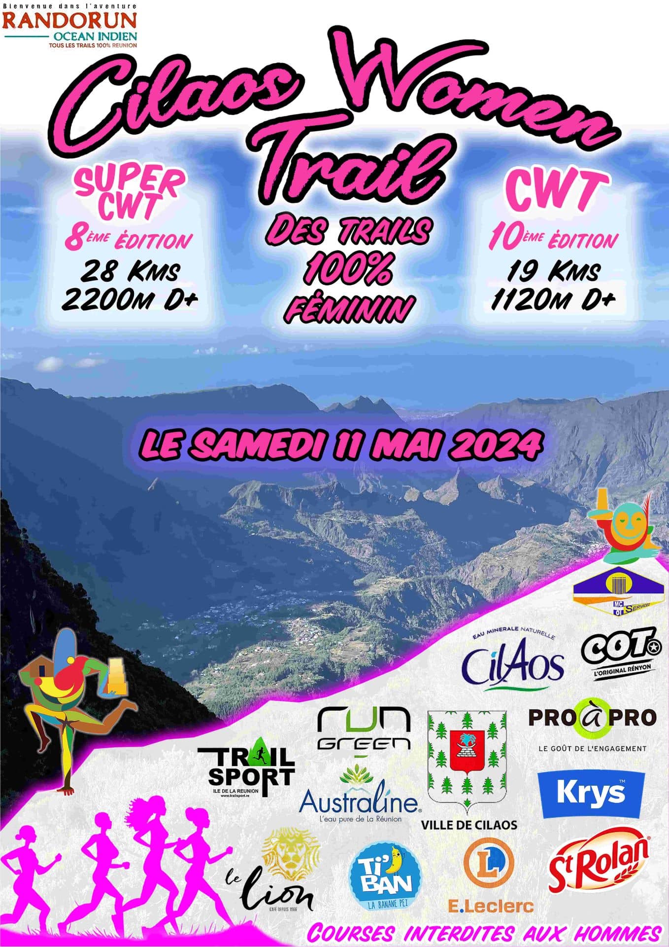 Affiche Cilaos Women Trail 2024