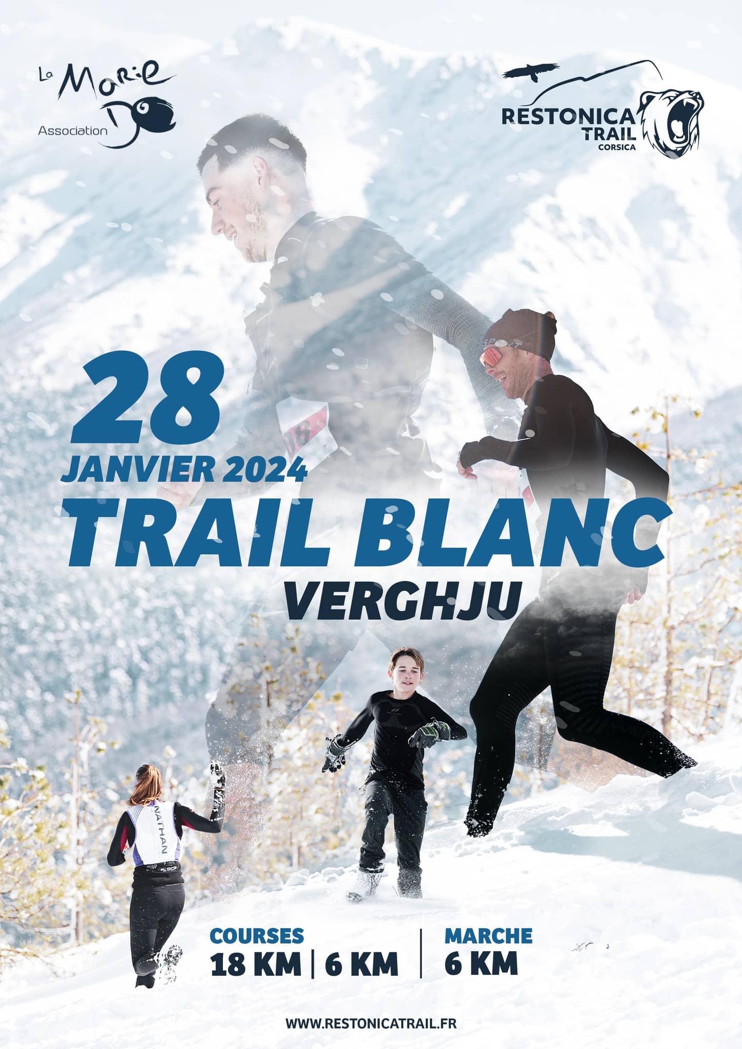 Affiche Restonica Trail Blanc 2024