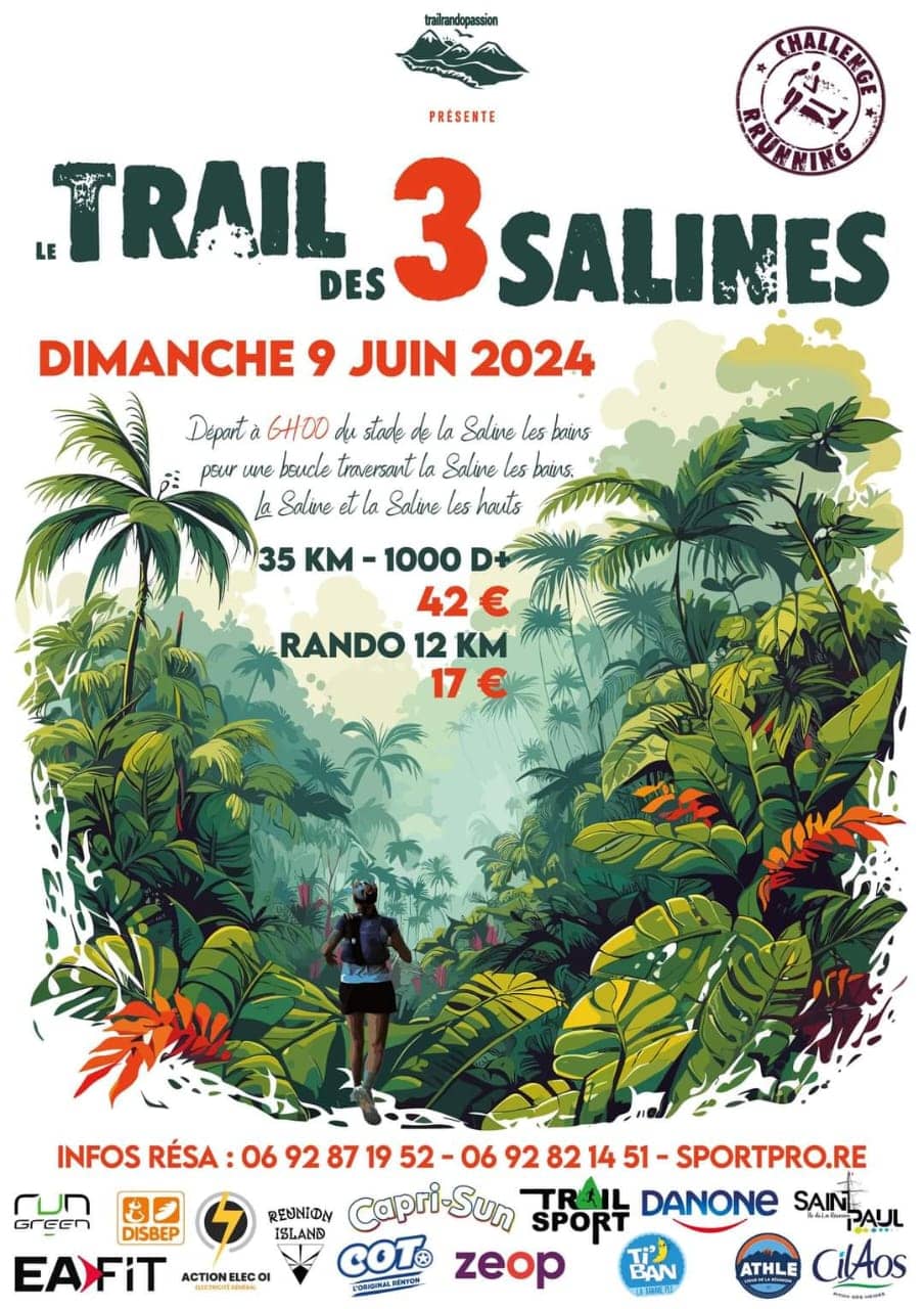 Affiche Trail des 3 Salines 2024