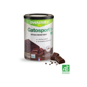 OVERSTIMS Gatosport Bio 400 g – Chocolat et pépites de chocolat