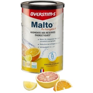 OVERSTIMS Malto Antioxydant 450 g – Cocktail d’agrumes