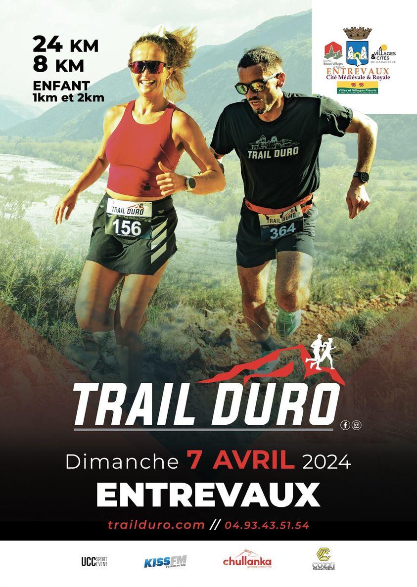 Affiche Trail Duro Entrevaux 2024