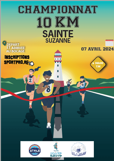 Affiche 10 km de Sainte Suzanne 2024
