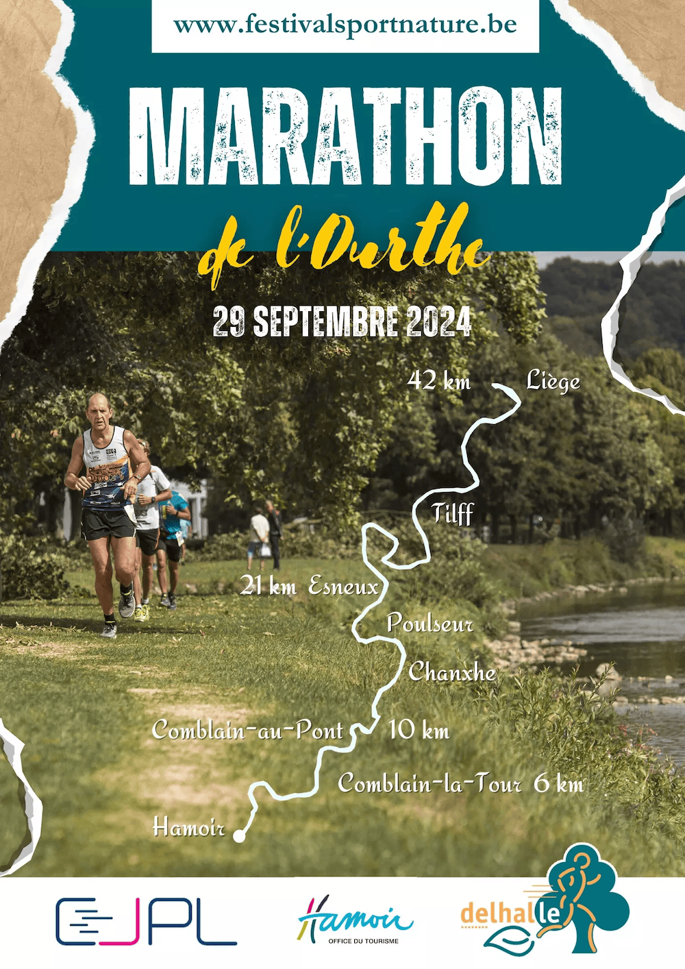 Affiche Marathon de l'Ourthe 2024