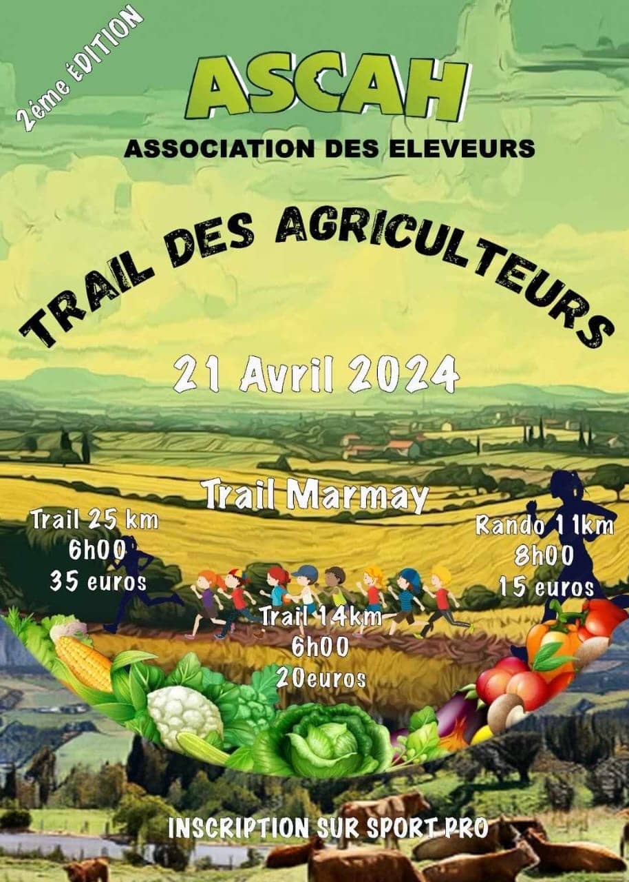 Affiche Trail des Agriculteurs 2024