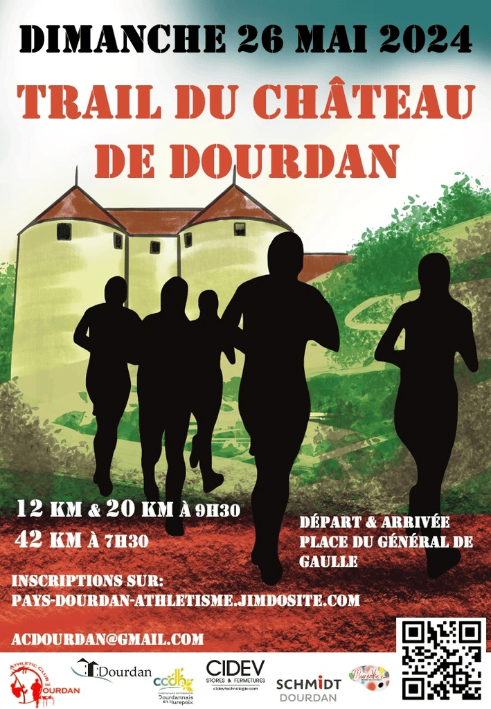 Affiche Trail du Chateau de Dourdan 2024