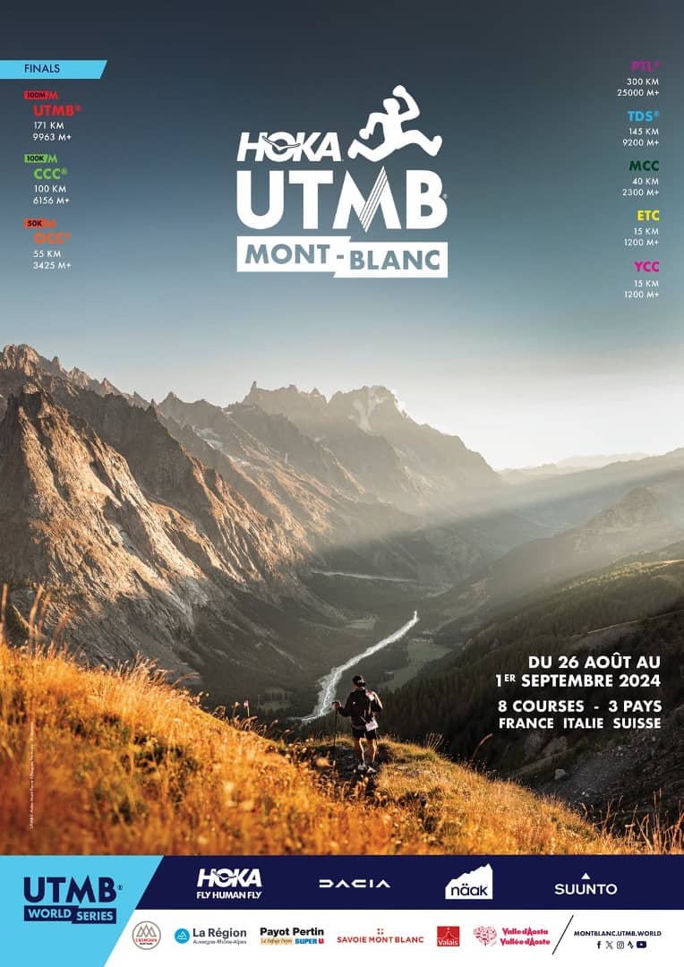 Affiche UTMB Mont Blanc 2024