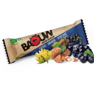 Baouw Barre nutritionnelle bio – Cassis – Amande – Gentiane