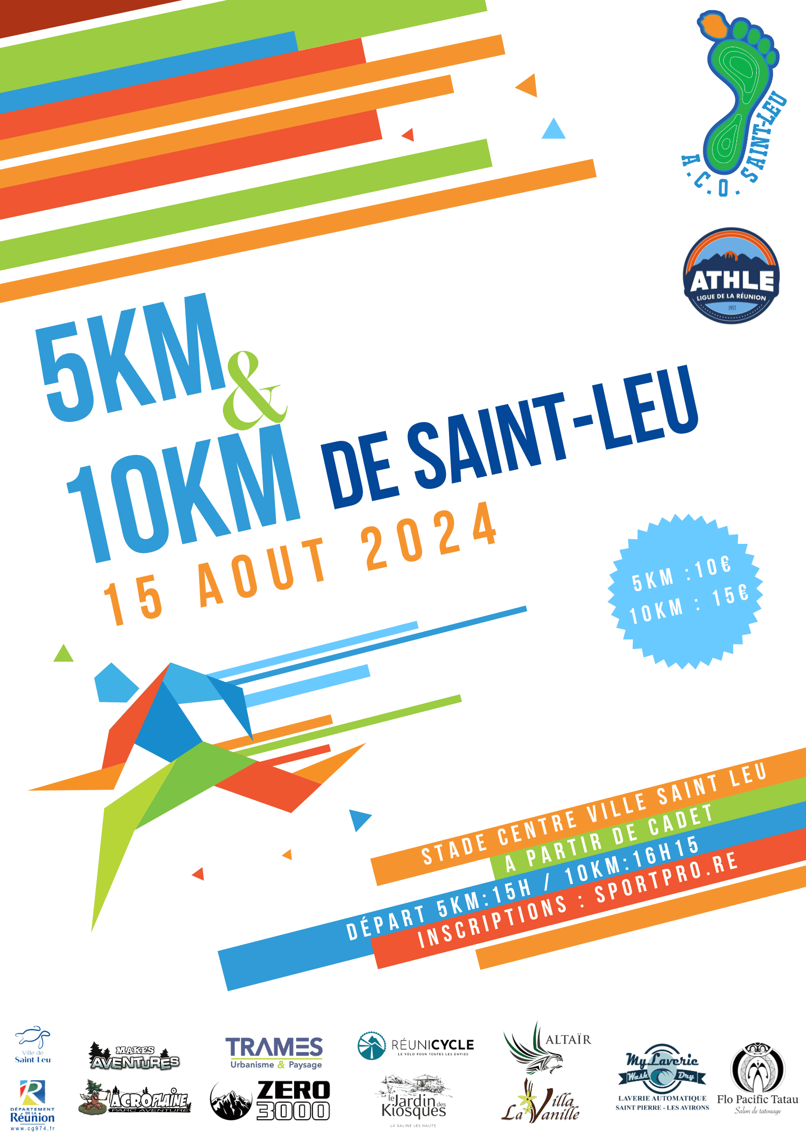 Affiche 10 km de Saint-Leu 2024