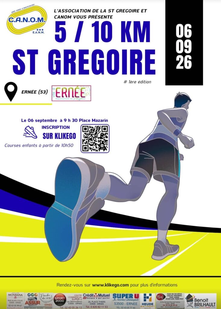 5 / 10 km de la Saint Grégoire 2026