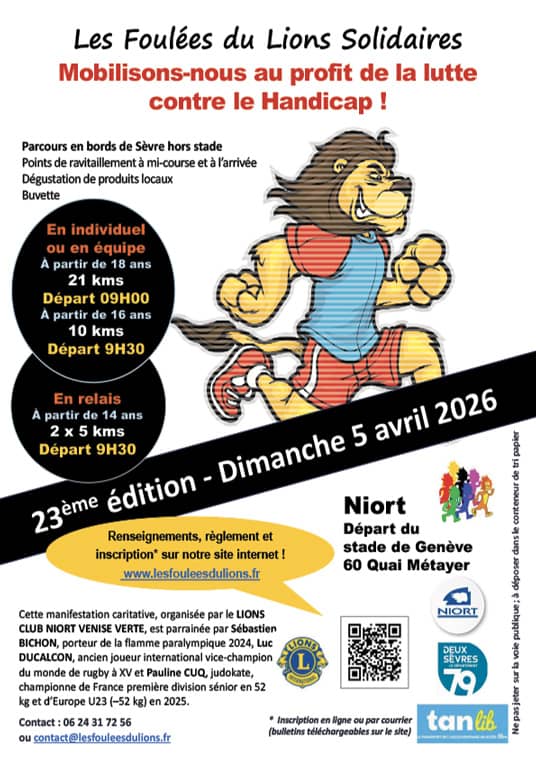 Foulées du Lions Solidaires 2026