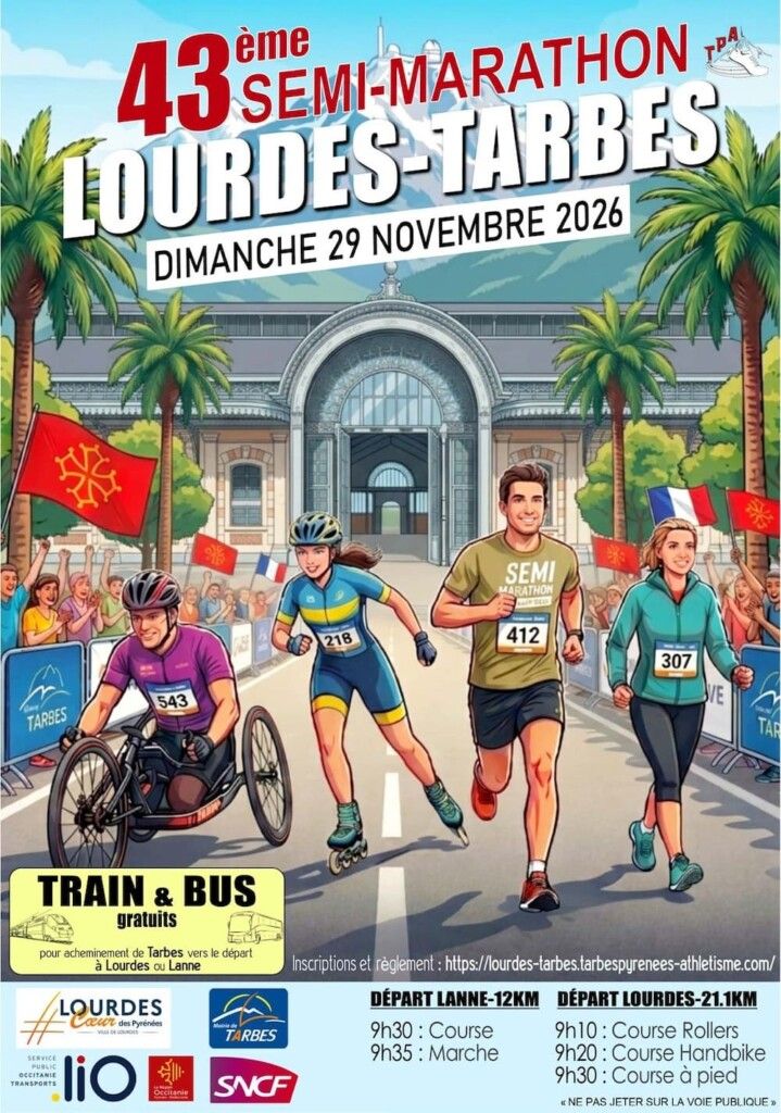 Semi-marathon Lourdes-Tarbes 2026
