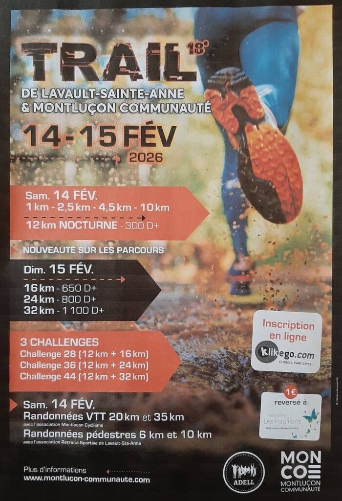 Trail de Lavault-Sainte-Anne 2026
