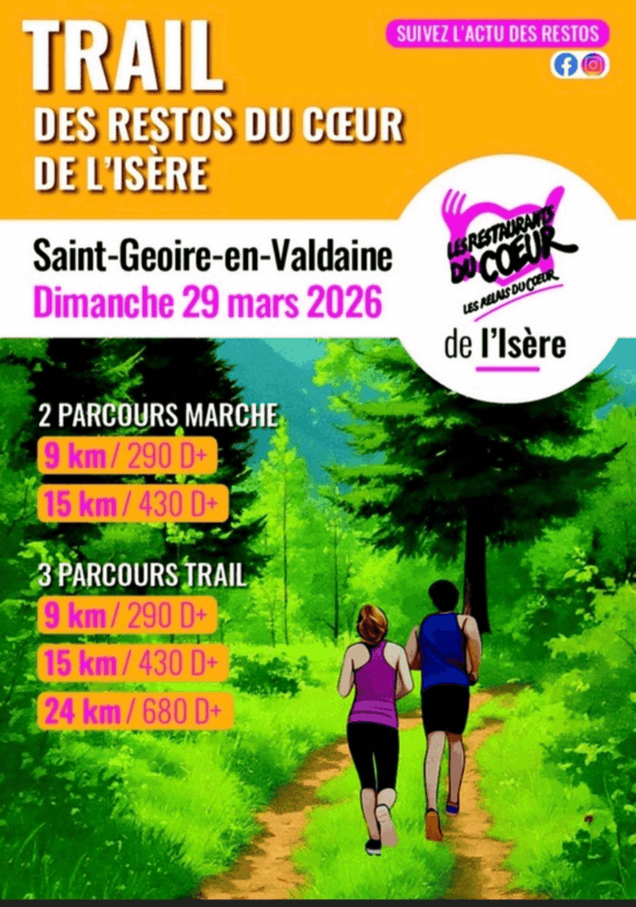 Trail des Restos du Coeur de l’Isère 2026