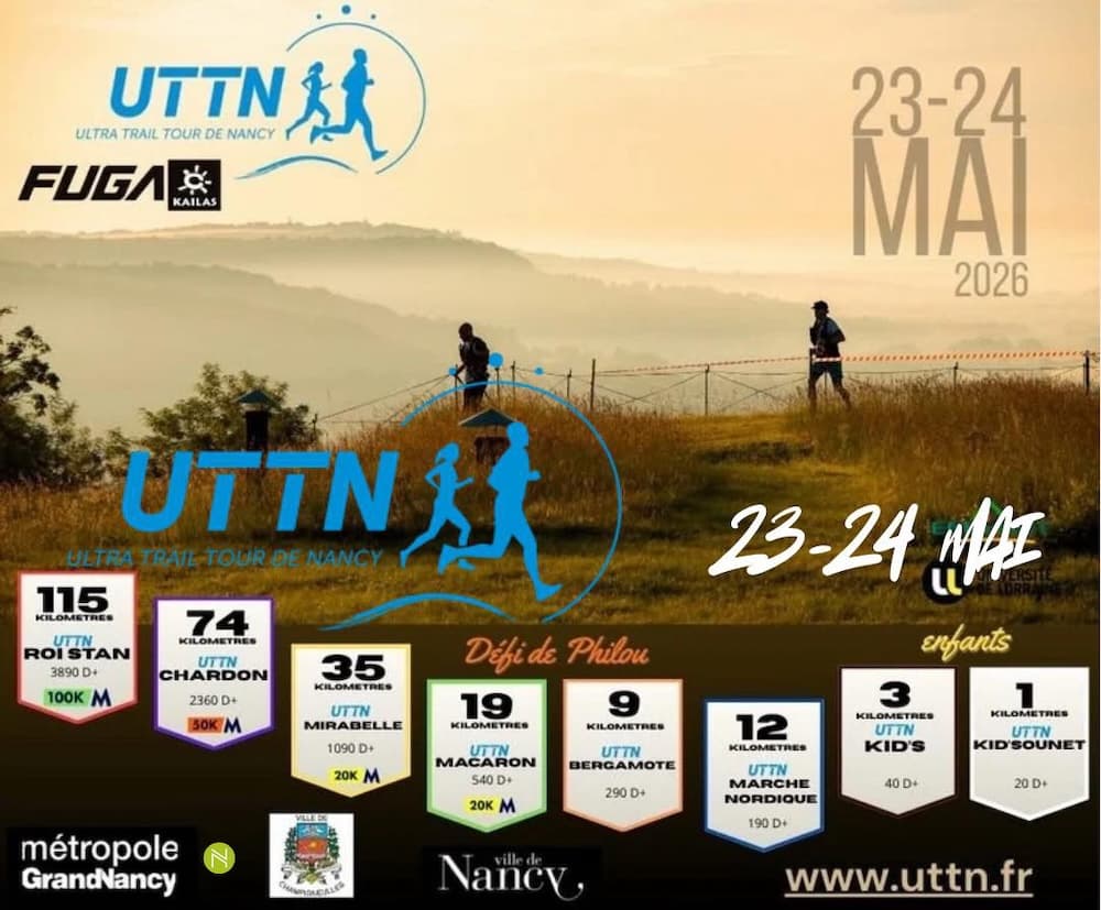 Ultra Trail Tour de Nancy 2026